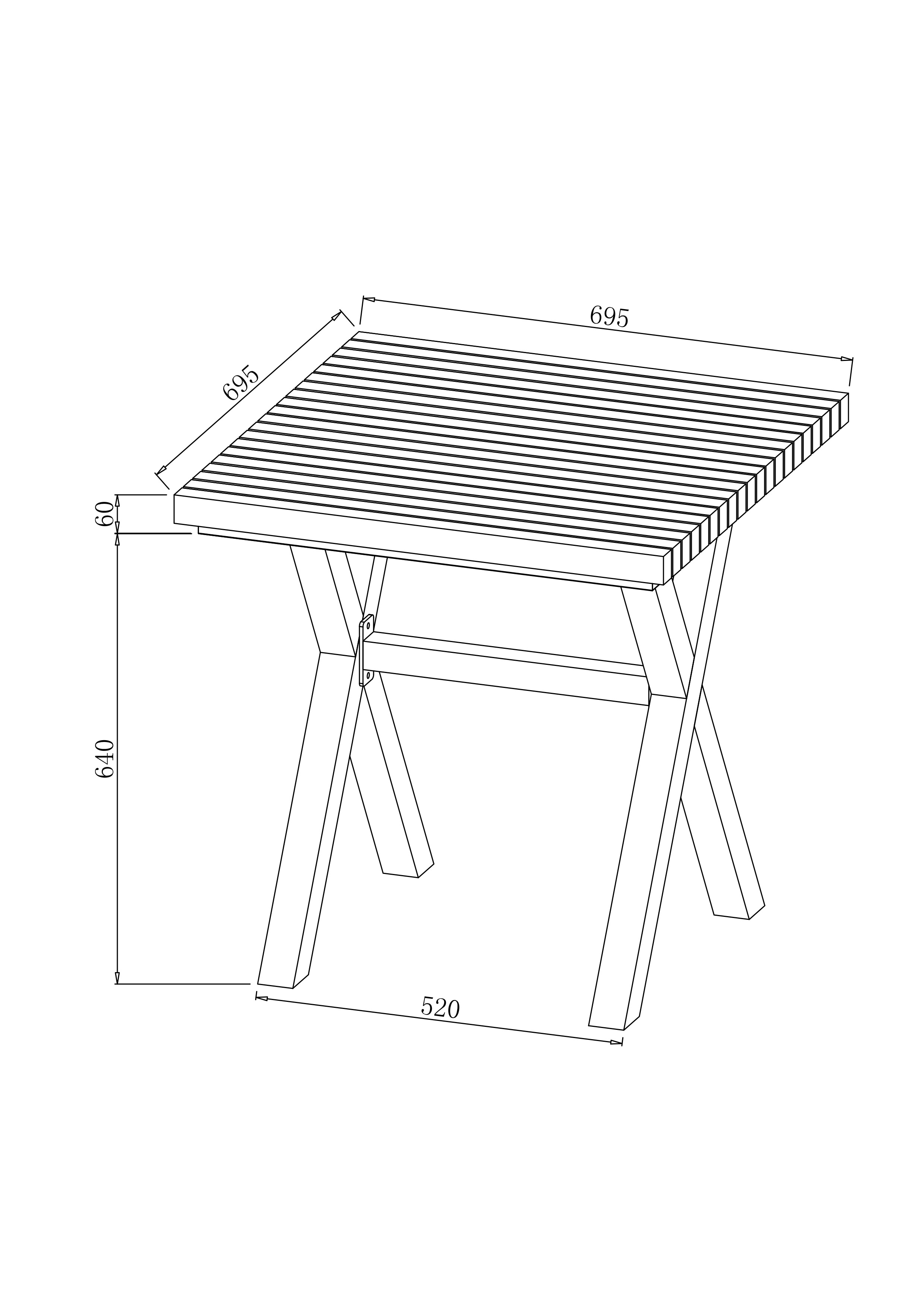 Eden Bistro Set dimensions